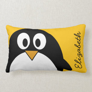 Cute and Modern Cartoon Penguin Kussen