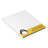 Cute and Modern Cartoon Penguin Notitieblok (Schuin)