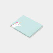 Cute and Modern Rainbow Unicorn Post-it® Notes (Schuin)