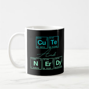 Cute And Nerdy Written In Elements Of The Periodic Koffiemok