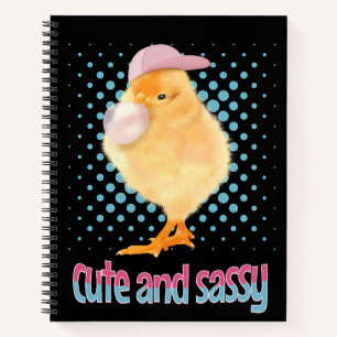 Cute and Sassy Baby Chick Notitieboek