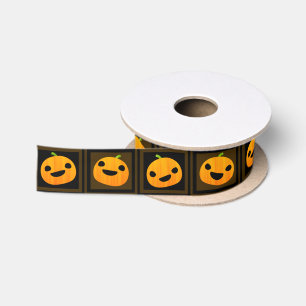 Cute and Spooky Halloween Pumpkins Ribbon Lint