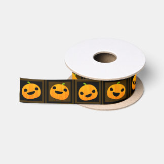 Cute and Spooky Halloween Pumpkins Ribbon Lint