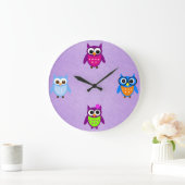 Cute and Trendy Owl Clock Grote Klok (Huis)