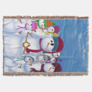 Cute and Whimsical Snowmen Deken