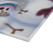 Cute and Whimsical Snowmen Snijplank (Hoek)