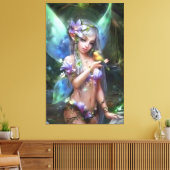 Cute Angel Canvas Afdruk (Insitu (Woonkamer))