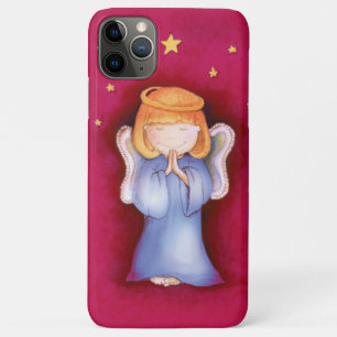 Cute angel girl rode roze ifoon iPhone 11 pro max hoesje