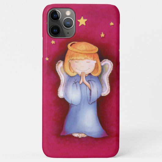 Cute angel girl rode roze ifoon Case-Mate iPhone case (Achterkant)