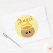 Cute Angel Ronde Sticker (Envelop)