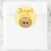 Cute Angel Ronde Sticker (Tas)