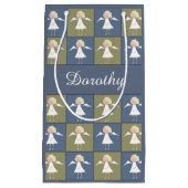 Cute Angels Personalized Name Gift Wrapping Klein Cadeauzakje (Voorkant)