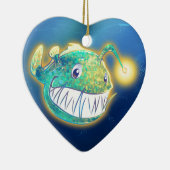 Cute Angler Fish Keramisch Ornament (Rechts)