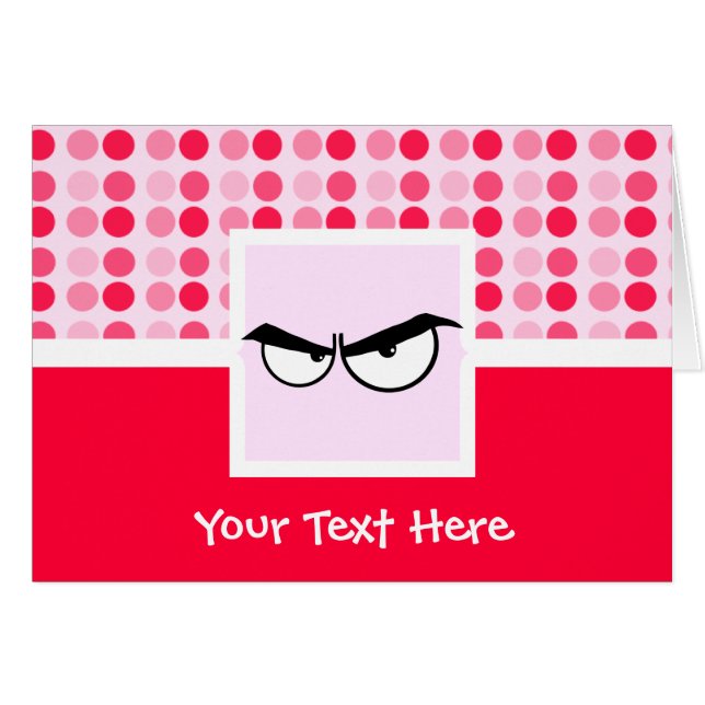 Cute Angry Eyes (Voorkant Horizontaal)