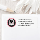 Cute Angry Ghost Halloween Return Address Labels (Insitu)