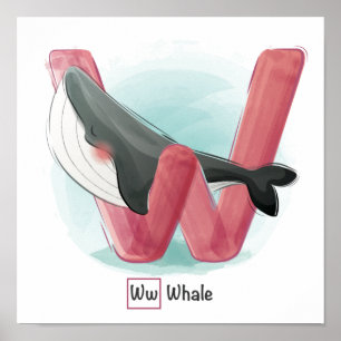 Cute Animal Alphabet Poster