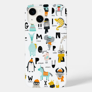 Cute Animal Alphabet   Sommige hebben Petten Case-Mate iPhone 14 Hoesje
