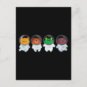 Cute Animal Astronauts Briefkaart