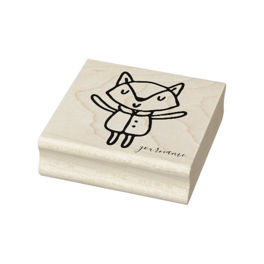 Cute Animal Baby Fox Rubberstempel (Stempel)