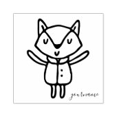 Cute Animal Baby Fox Rubberstempel (Afrduk)