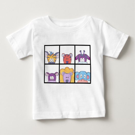 Cute Animal Baby T-Shirt (Voorkant)