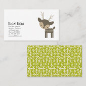 Cute Animal Brown Buck Deer Visitekaartjes (Voorkant / Achterkant)