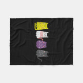 Cute Animal Cat Gift Non Binary Pride Agender Non Fleece Deken (Voorkant (Horizontaal))