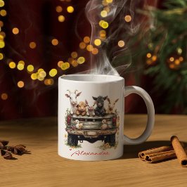 Cute Animal Farm on Coffee Mug Koffiemok