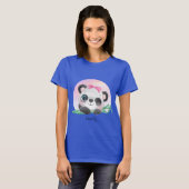 Cute Animal Friendly Panda Bamboo    T-shirt (Voorkant volledig)