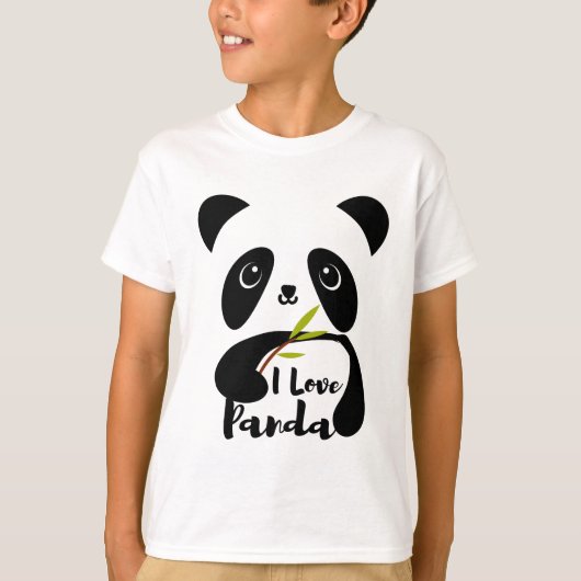 Cute Animal Friendly Panda T-shirt (Voorkant)