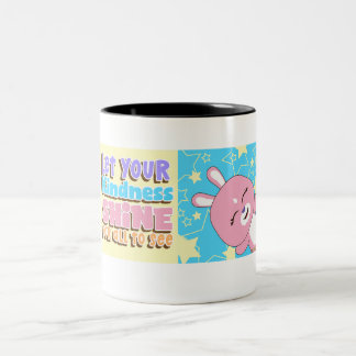Cute Animal Frienz: Accessoires van Kinderen Tweekleurige Koffiemok