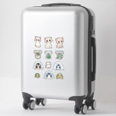 Cute Animal & Igloo Sticker Kit – Cartoon Creature (Sur valise)