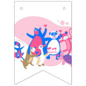 cute animal party selfie funny vlaggetjes (Eerste vlag)