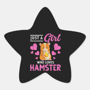 Cute Animal Pet Mam Vrouwen Meisjes Kinder Hamster Ster Sticker
