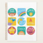 Cute animal récompensé Motivational Étiquette de c (Devant)