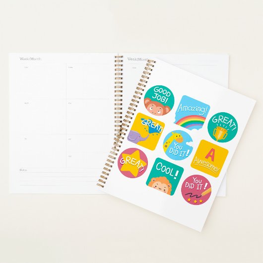 Cute animal récompensé Motivational Étiquette de c