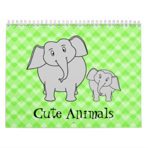 Cute Animals 2022 Bright Cartoons kleurrijk Kalender