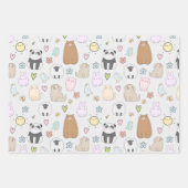 Cute Animals and Birds Pattern Wrapping Paper Baby (Voorkant 2)