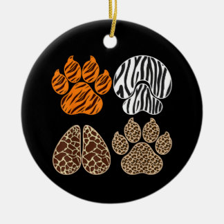 Cute Animals Animal Print Design Adorable Wildlife Keramisch Ornament