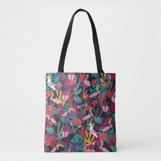 Cute Animals Canvas tas (Voorkant)
