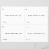 Cute Animals Classroom Carte Saint-Valentin (Dos)