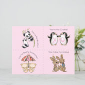 Cute Animals Classroom Carte Saint-Valentin (Debout devant)