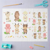 Cute Animals Collectie 4 Ontkoppeling Tissuepapier (Craft)