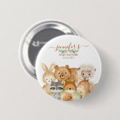 Cute Animals Forest Woodland Ronde Button 5,7 Cm (Voorkant /achterkant)