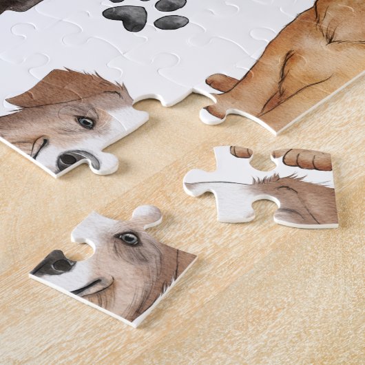 Cute Animals Pattern Design Legpuzzel (Zijkant)