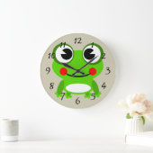 Cute animated frog grote klok (Huis)