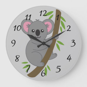 Cute Animated koala Beer Grote Klok