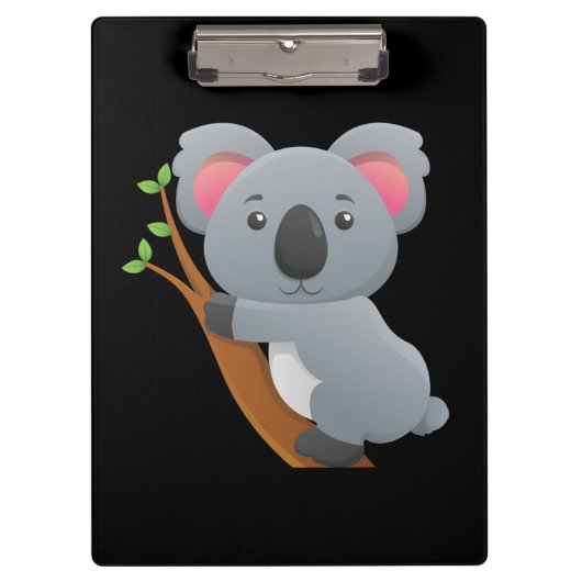 Cute animated Koala Beer Klembord (Voorkant)