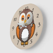 Cute animated Owl Grote Klok (Hoek)