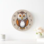 Cute animated Owl Grote Klok (Huis)
